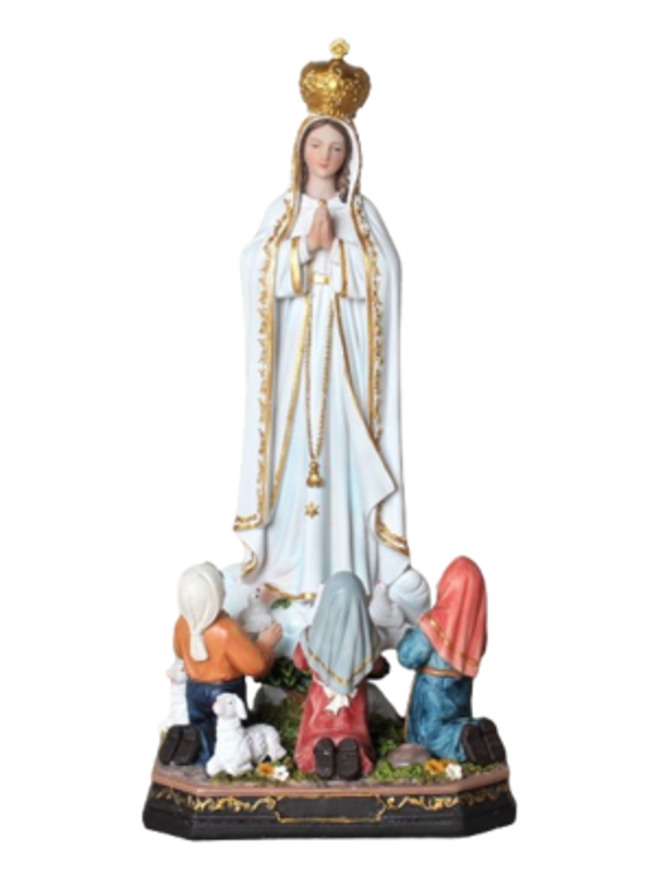 RS01-0064 12" Our Lady Of Fatima With Kids