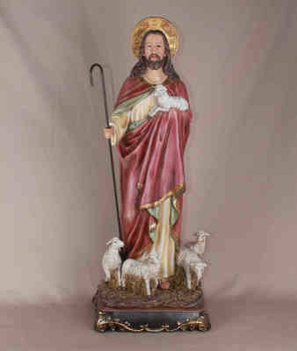 RS01-0046 24" Jesus And Sheeps