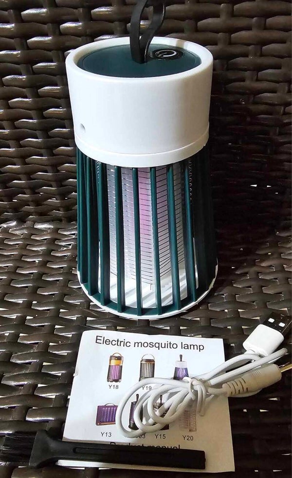 SB13-0015 Rechargeable Mosquito Lamp  - Green 9cm x 12cm Indoor/ Outdoor