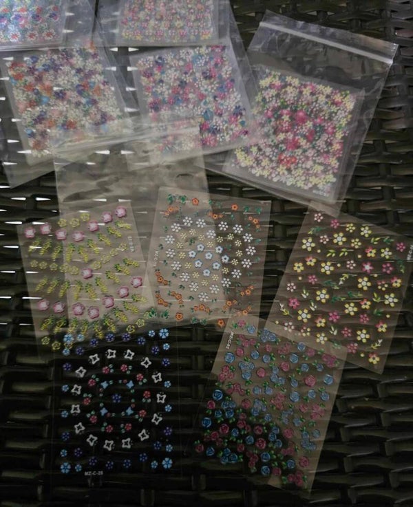 CK11-0023 - 3D Nail Art Stickers - Assorted