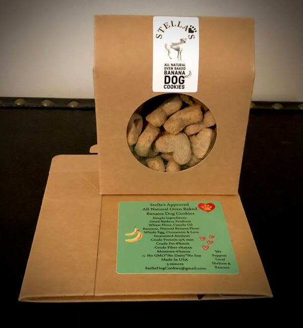 Stella's Banana Dog Cookies