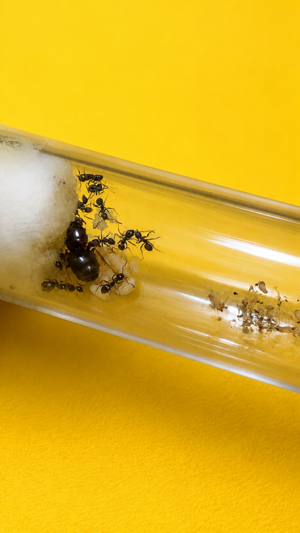 Lasius Grandis koningin met 1-10 werksters
