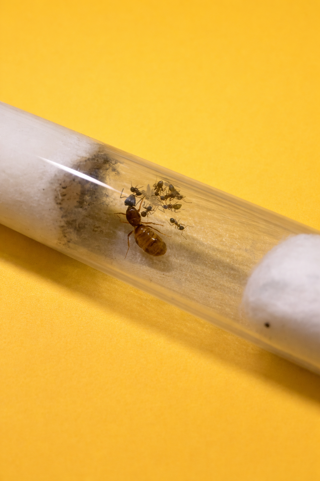 Lasius Emarginatus koningin met 1-10 werksters