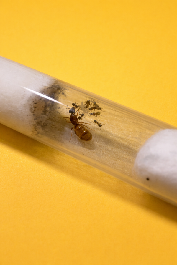 Lasius Emarginatus koningin met 1-10 werksters