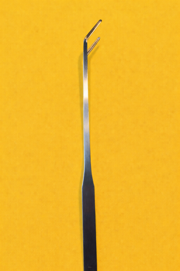 Lange pincet van 27cm gebogen