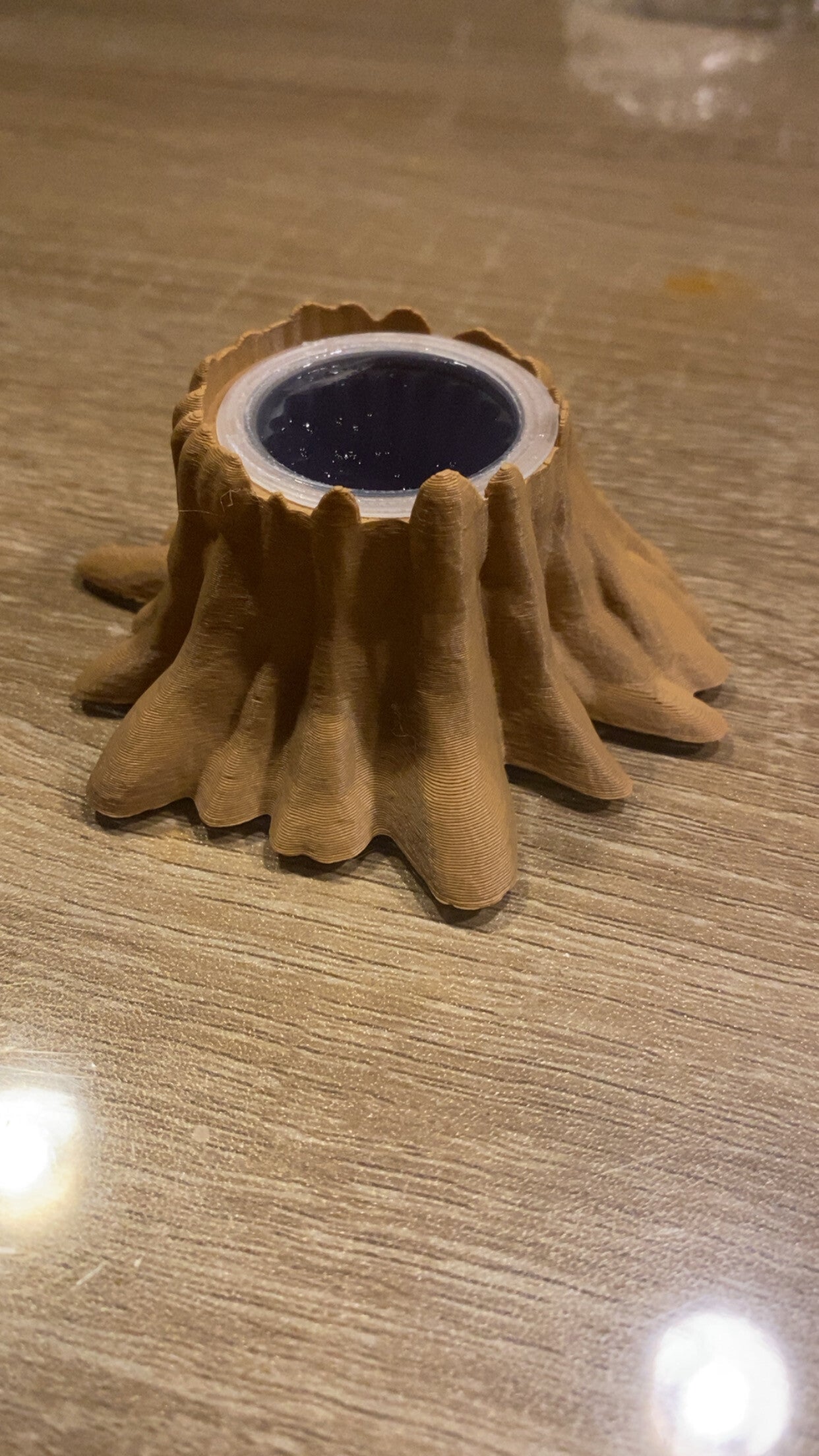 Voederschaal fruitcupje boomstronk