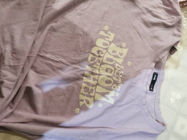 Bluzka z krótkim rękawem Sinsay r. 38 M kolor fioletowy