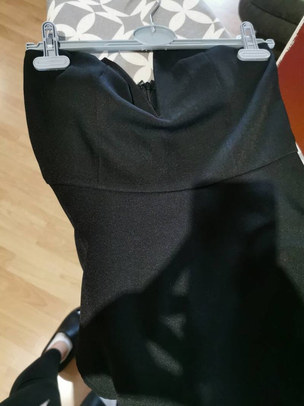 Kombinezon r. 34 XS Vila kolor czarny gofrowa z falbaną