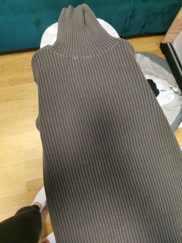 Sweter wciągany golf Tom Tailor r. 38 M kolor ciemny brązowy - czekoladowy