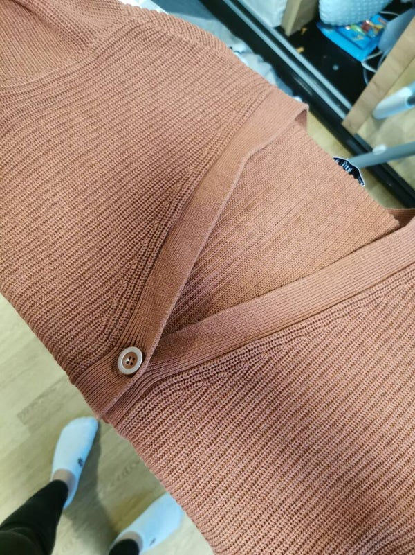 Sweter rozpinany Hollister r. 34 XS - 38 M kolor czekolada mleczna brązowy