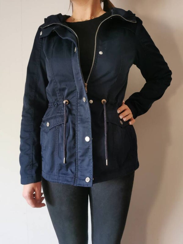 Kurtka przejściowa parka ONLY r. 38/M kolor granatowy