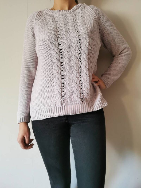 Sweter wciągany M&S r. 38 M kolor liliowy