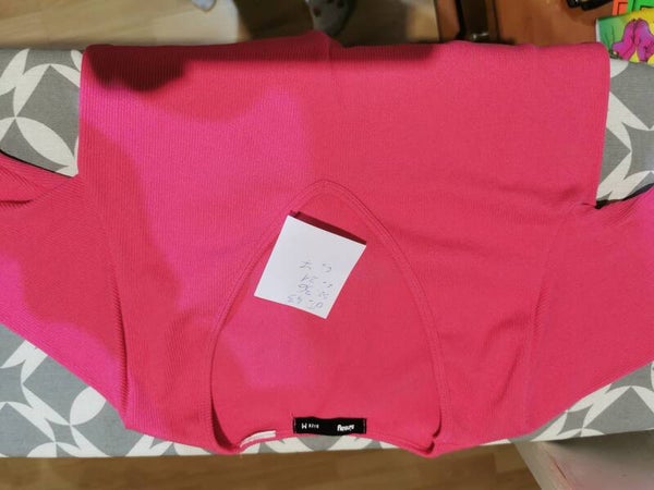 Crop top - prążek Sinsay r. 38 M kolor różowy