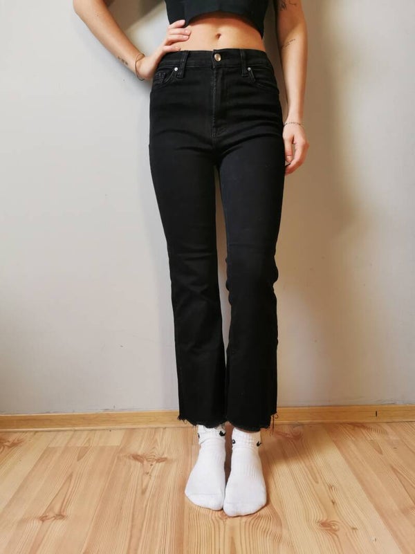 Jeansy Mango r. 36 S kolor czarny wysoki stan