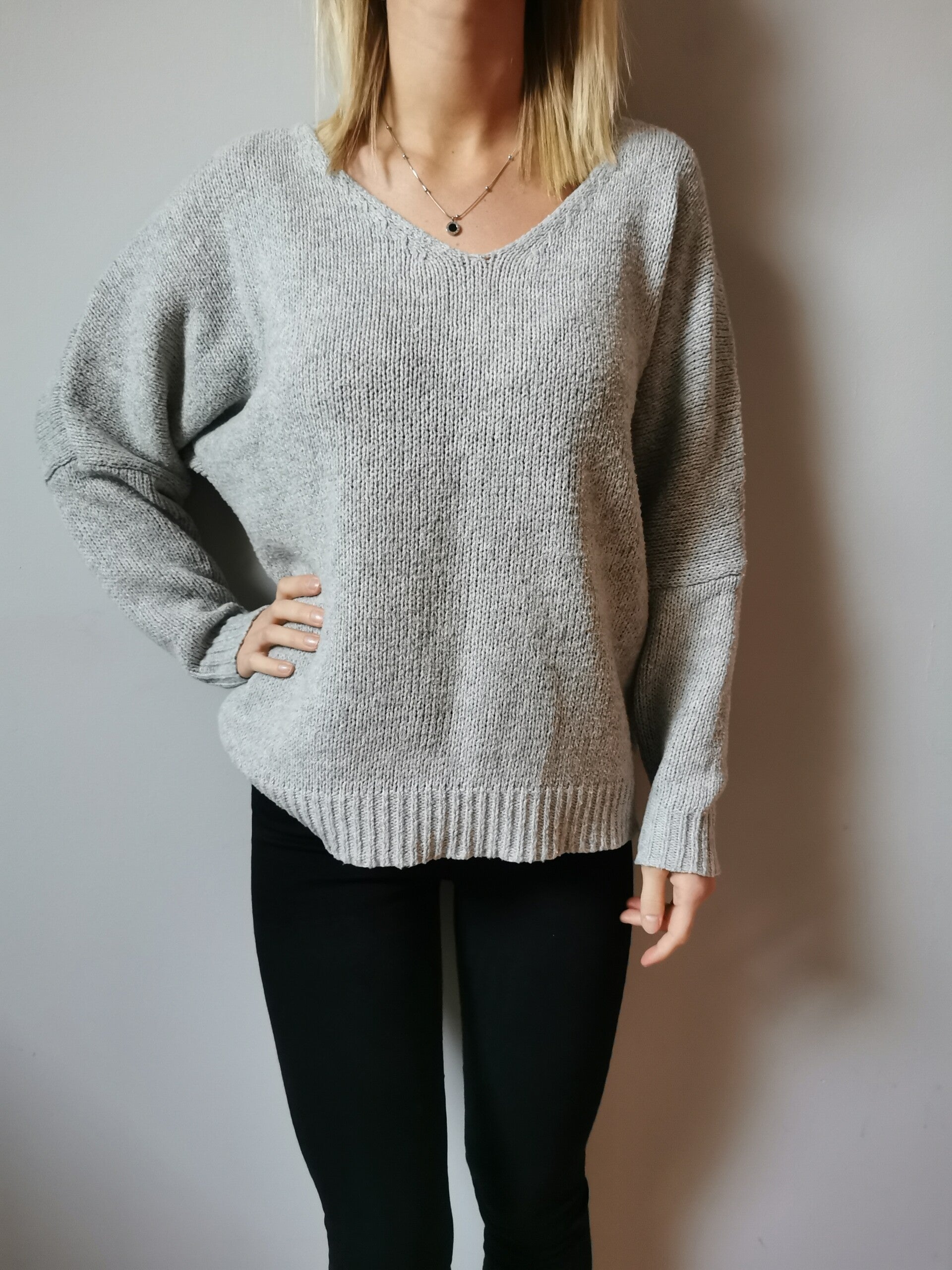 Sweter r. 38/M kolor szary