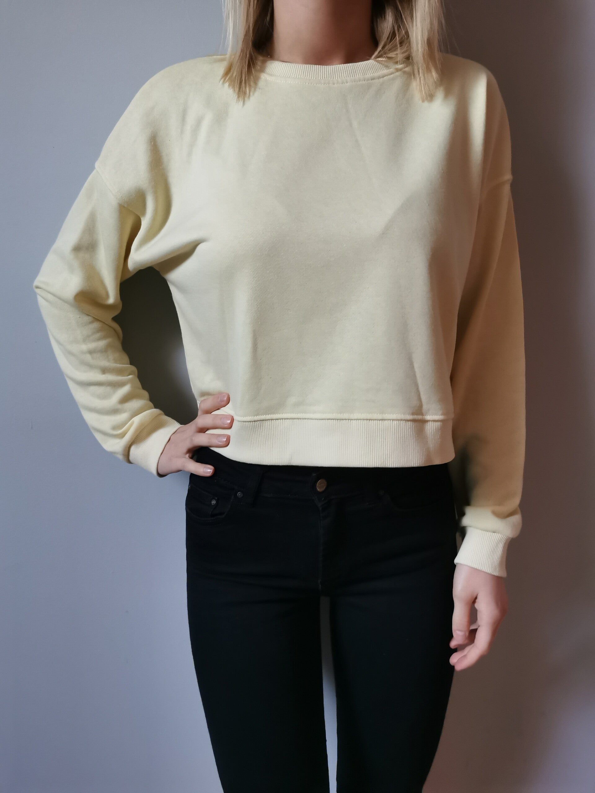 Bluza wciągana Sinsay r. 38 M kolor masełkowy