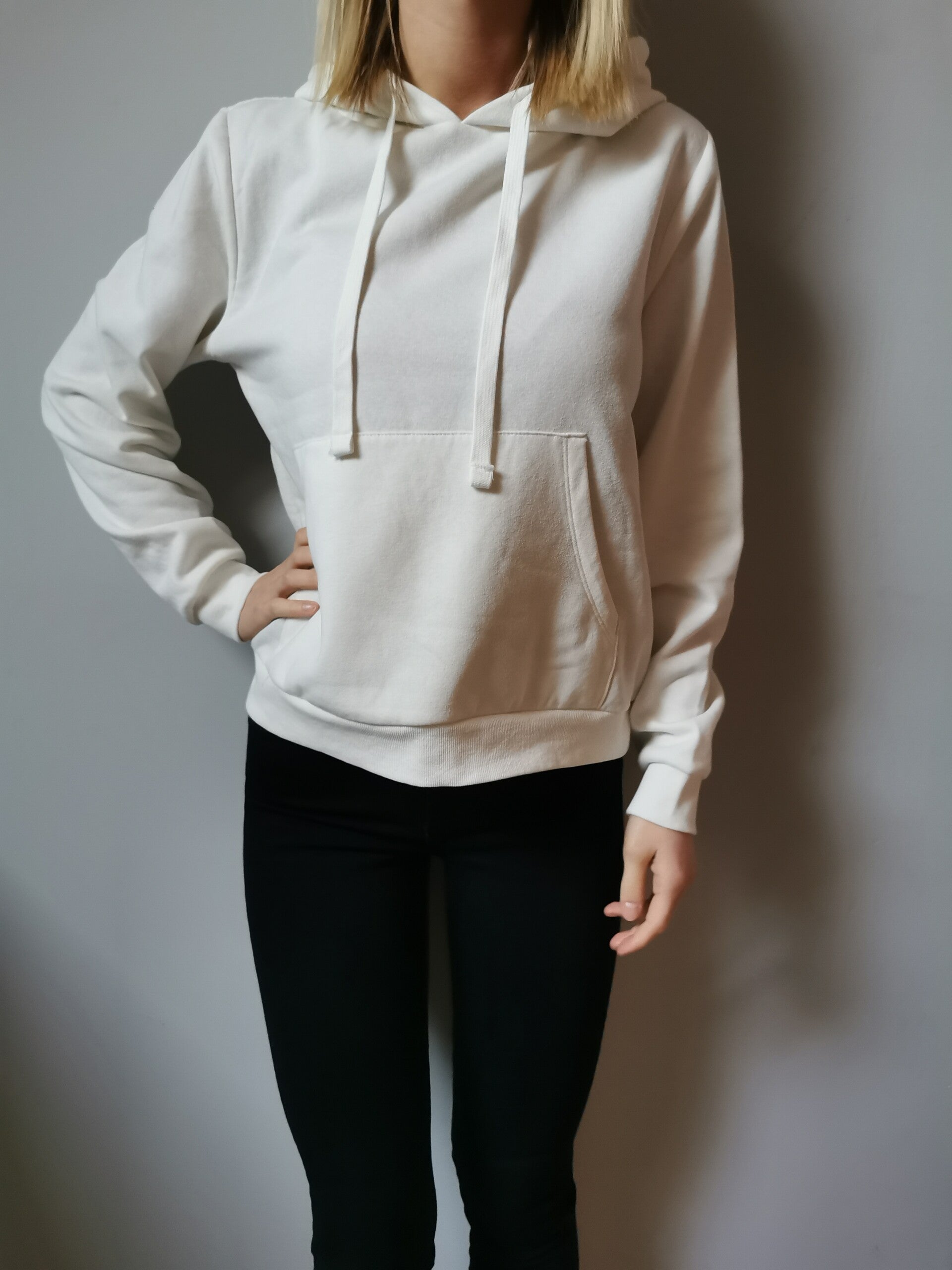 Bluza wciągana Sinsay r. 38 M kolor biały