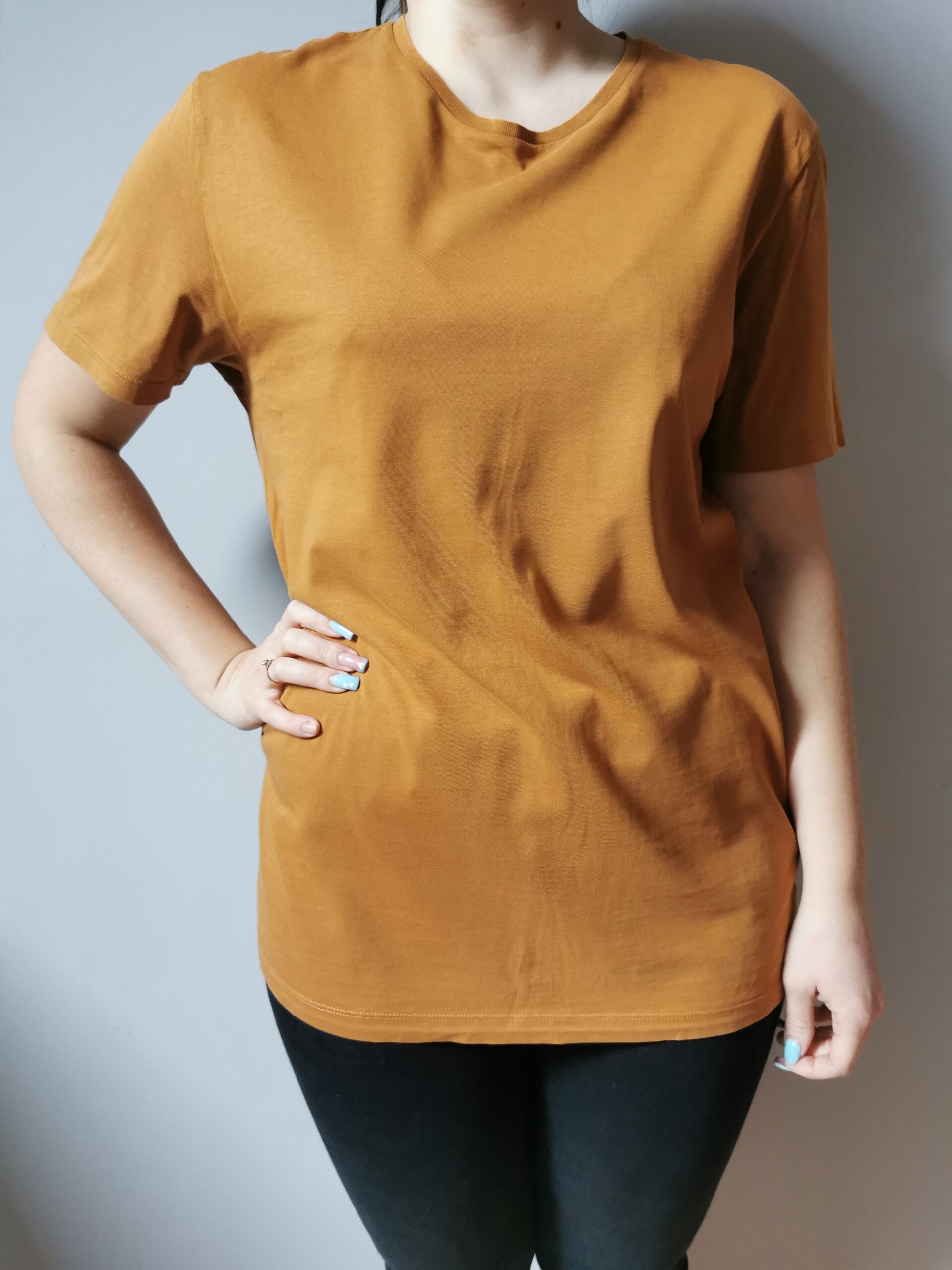 Bluzka z krótkim rękawem COS r. 38 M kolor brązowy