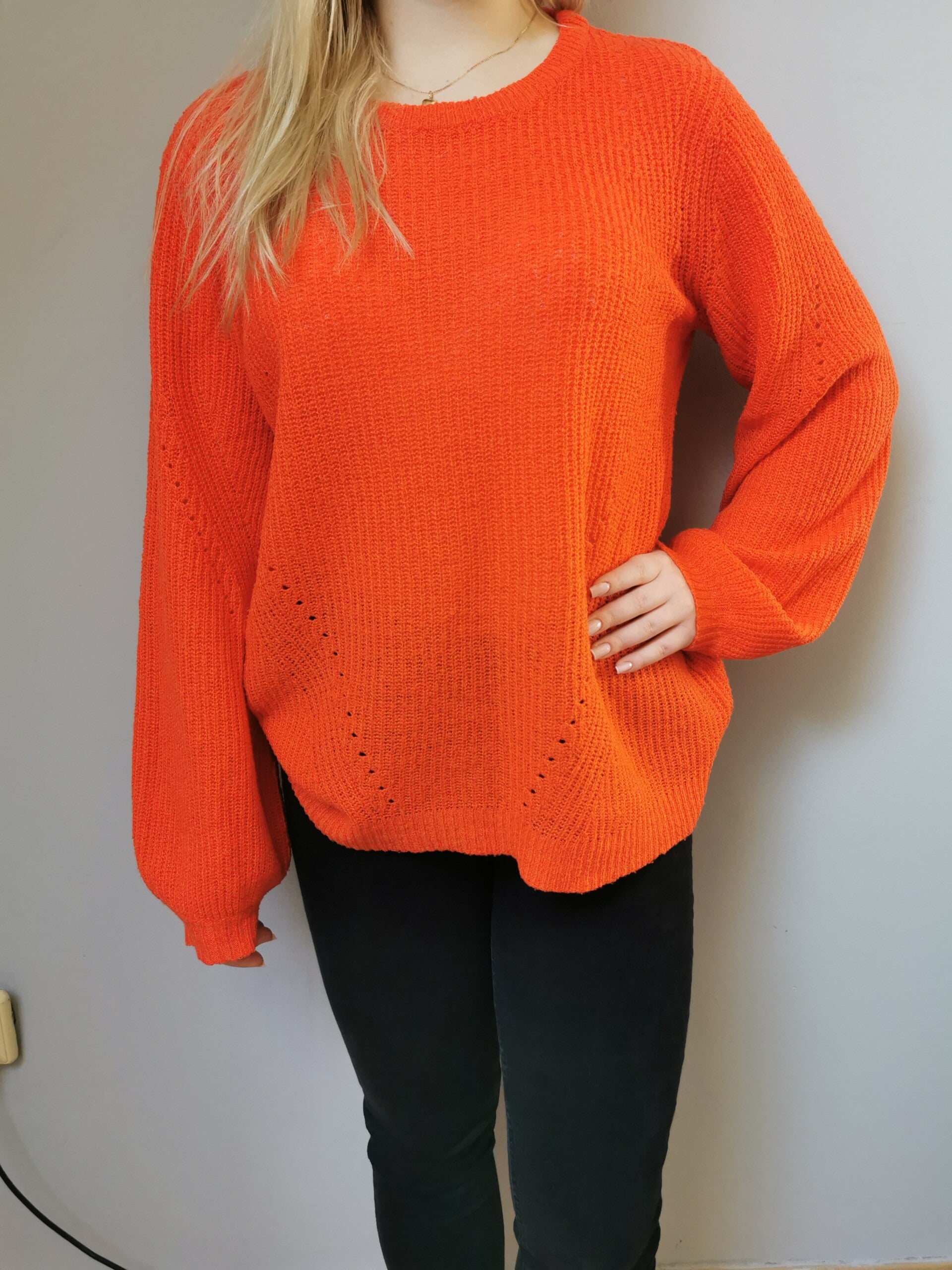 Sweter wciągany VRS r. 40 L kolor pomarańczowy