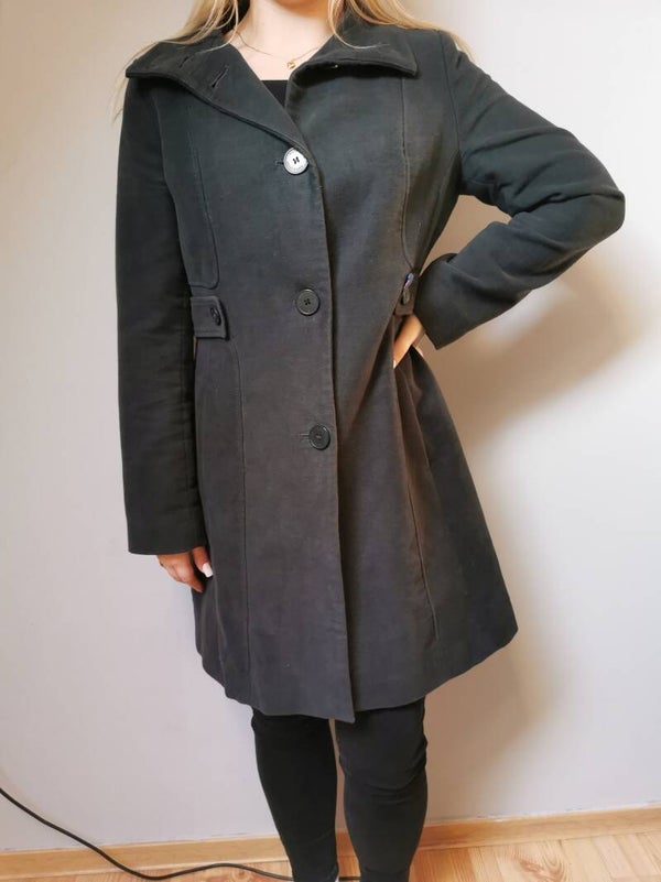 Płaszcz White Stuff r. 42 XL kolor ciemny zielony