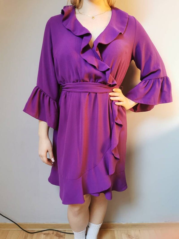 Sukienka mini r. 40 L V by Very kolor fioletowy