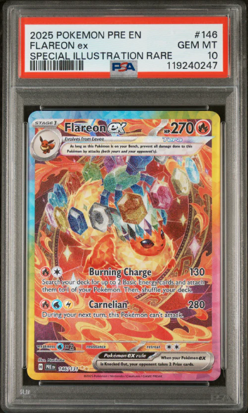 PSA 10 FLAREON ex SPECIAL ILLUSTRATION RARE