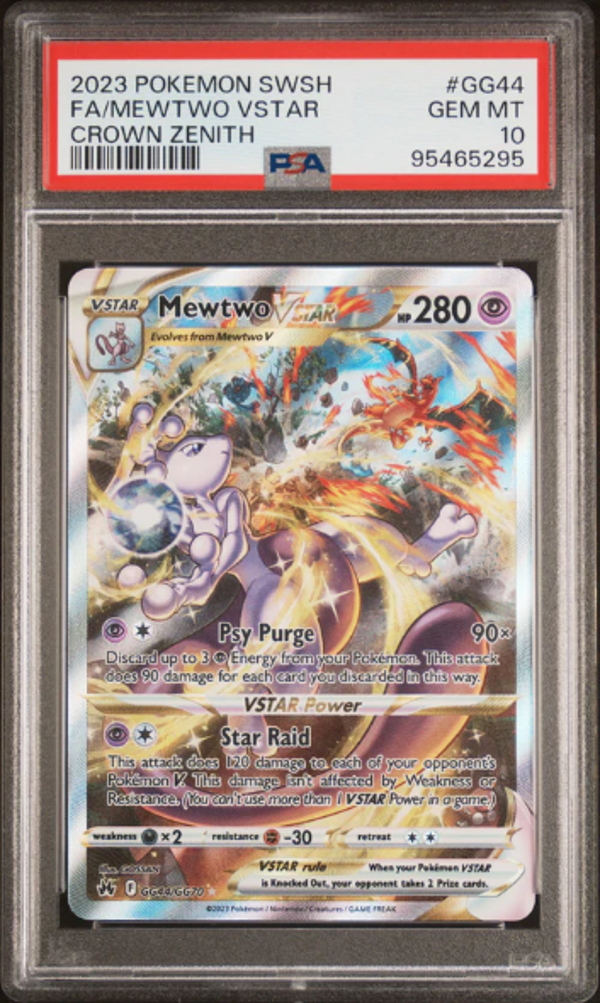 PSA 10 FA/MEWTWO VSTAR CROWN ZENITH
