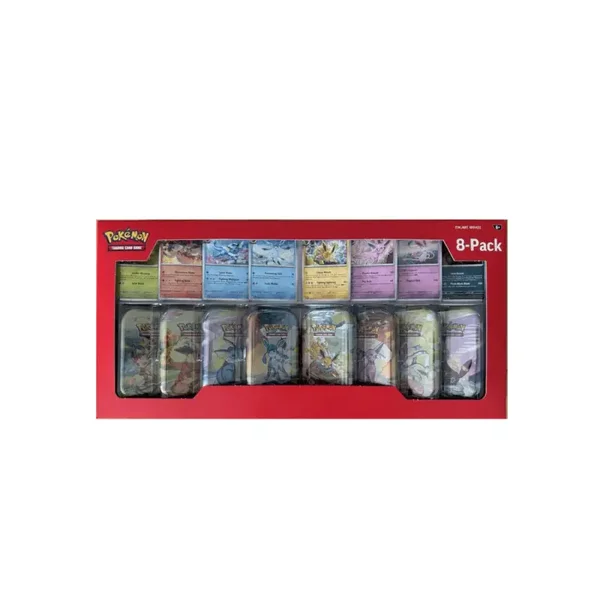 🛢️ Pokémon Prismatic Evolutions Costco 8-Pack Tin 🛢️