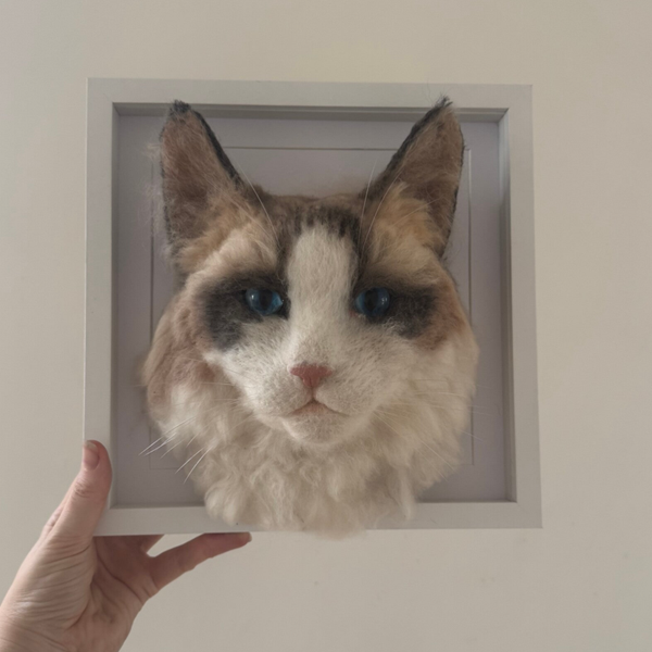 Custom Fuzzy head “felted wool head” to order