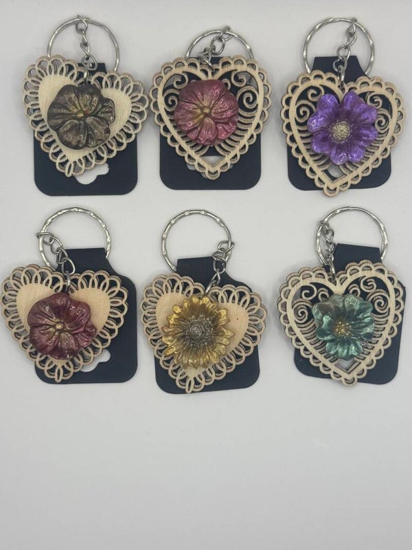 Heart keyring
