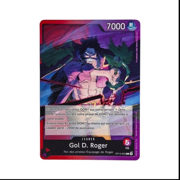 Gol D. Roger – Carte One Piece TCG – Leader OP13 – 003/129 – Version Française 🇫🇷