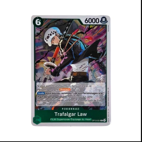 Trafalgar Law – Carte One Piece TCG – Personnage – OP13 – 031/129 – Version Française 🇫🇷