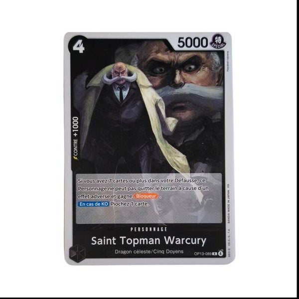Saint Topman Warcury – Carte One Piece TCG – Personnage – OP13 – 089/129 – Version Française 🇫🇷