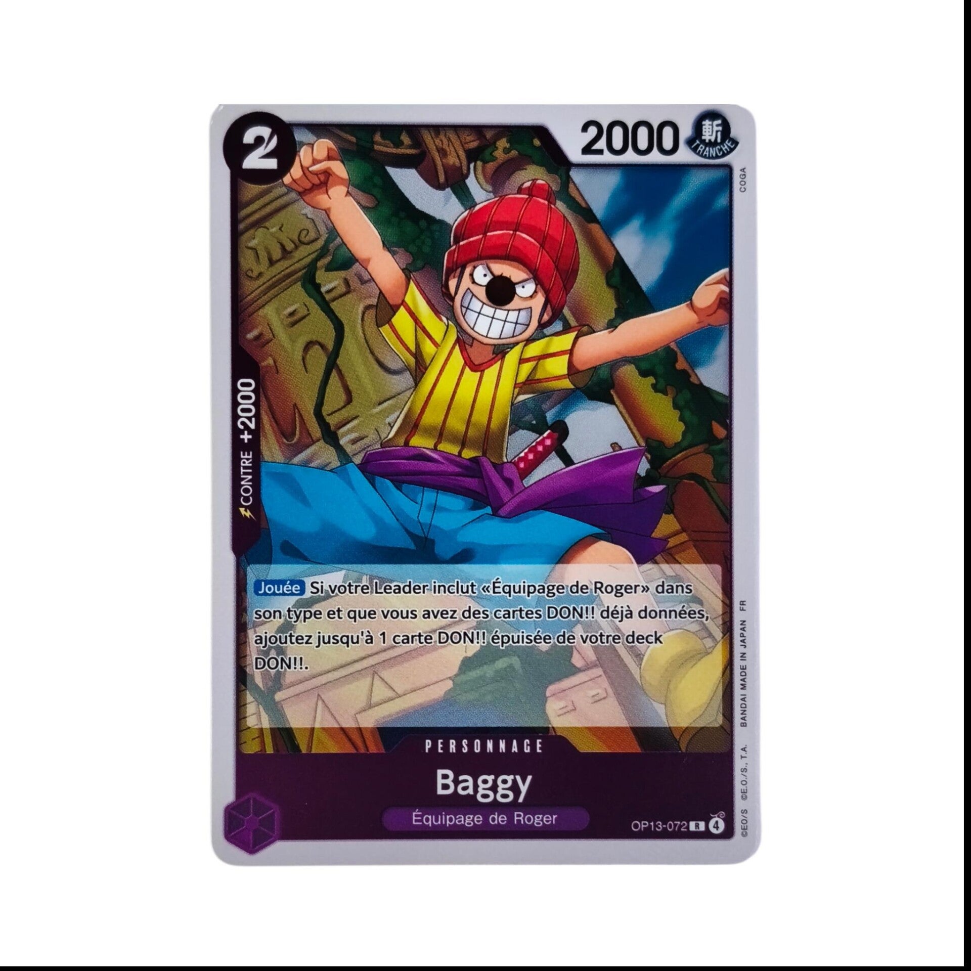 Baggy – Carte One Piece TCG – Personnage – OP13 – 072/129 – Version Française 🇫🇷