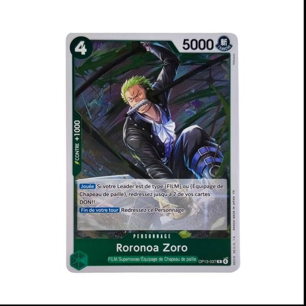 Roronoa Zoro – Carte One Piece TCG – Personnage – OP13 – 037/129 – Version Française 🇫🇷