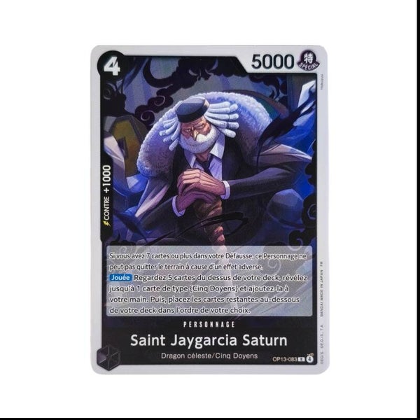 Saint Jaygarcia Saturn – Carte One Piece TCG – Personnage – OP13 – 083/129 – Version Française 🇫🇷