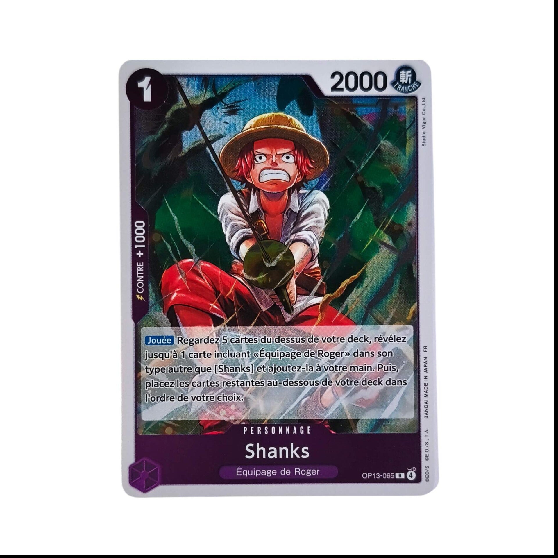 Shanks – Carte One Piece TCG – Personnage – OP13 – 065/129 – Version Française 🇫🇷