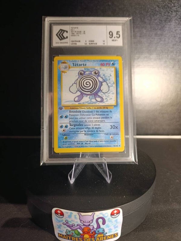 Têtarte #38 – Pokémon Set de Base Édition 1 – CCC 9.5 – Carte Française 🇫🇷