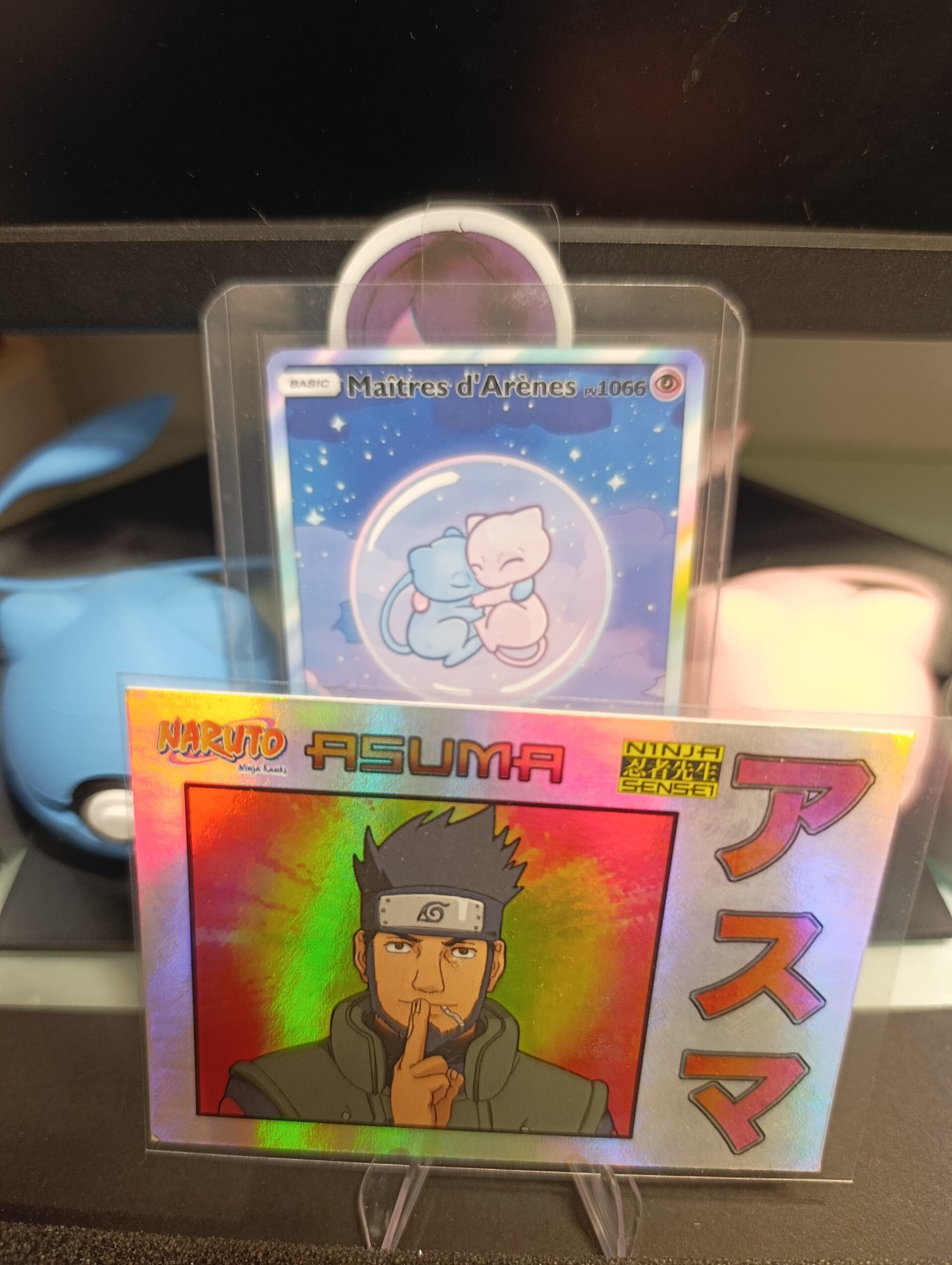 AA4 NS4 Asuma – Naruto Panini 2002 – Carte Brillante Foil 🇫🇷