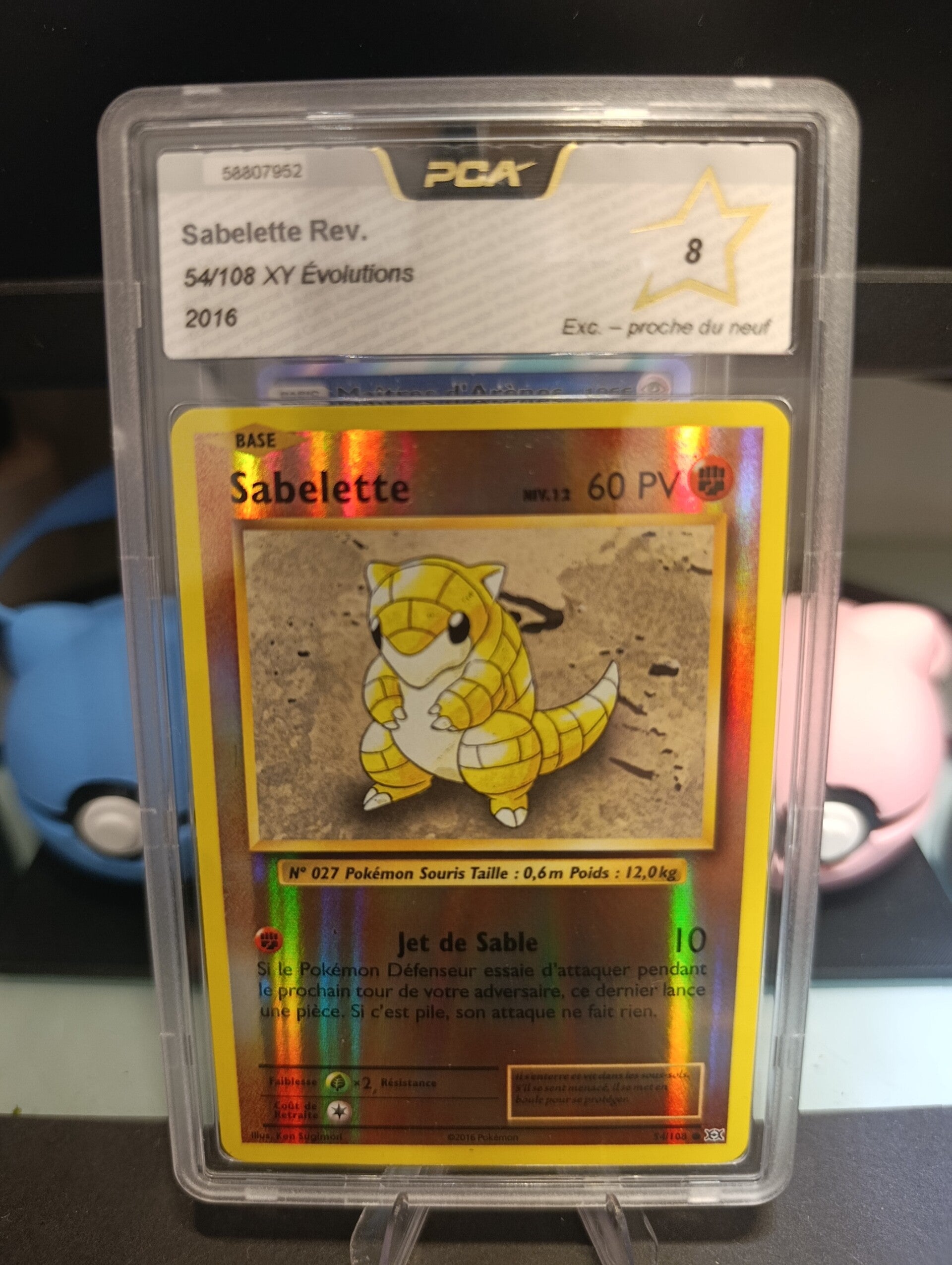 Sabelette Reverse 54/108 – XY Évolutions FR 🇫🇷 - Gradée PCA 8