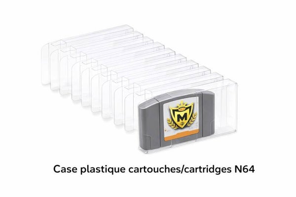 Boîtier Plastique PET pour Jeux Nintendo 64 – Protection Ultra-Mince 0.3mm