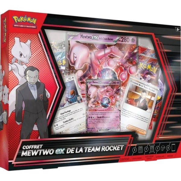 Pokémon Coffret Mewtwo Ex de la Team Rocket FR – Coffret JCC Pokémon – Version Française 🇫🇷