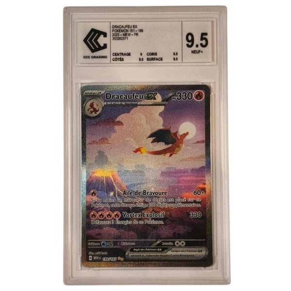 Dracaufeu ex #199/165 – Pokémon 151 – CCC 9.5 – Carte Française 🇫🇷