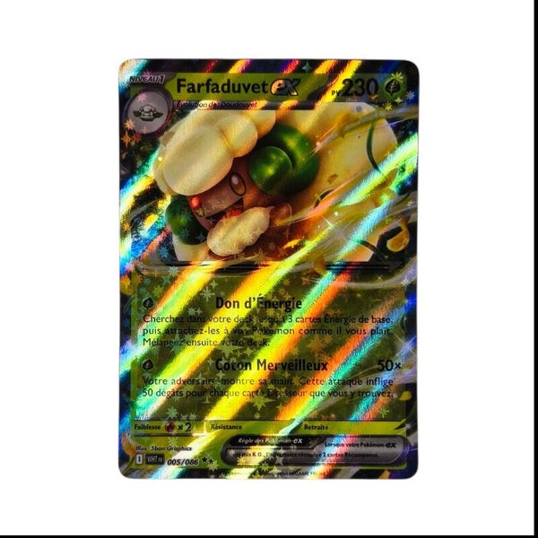 Farfaduvet ex 005/086 – Ultra Rare – Flamme Blanche (WHT) – Pokémon – Carte Française 🇫🇷