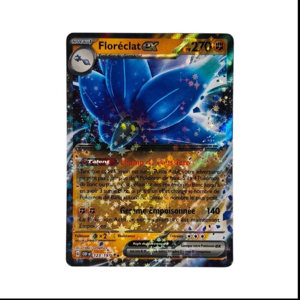 Floréclat ex 123/197 – Flammes Obsidiennes (OBF) – Pokémon – Carte Française 🇫🇷