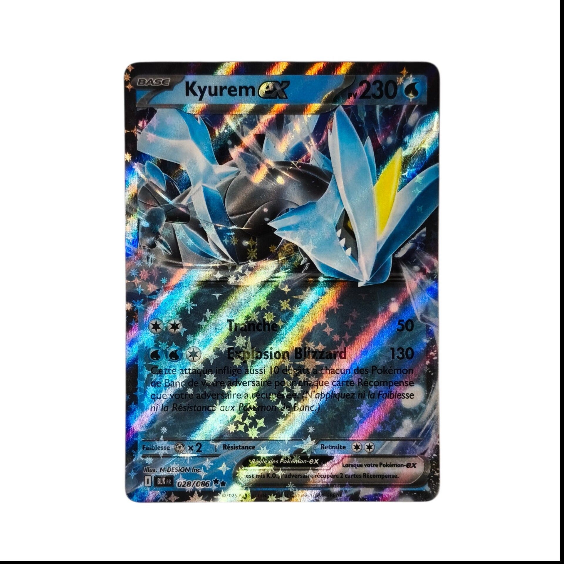 Kyurem ex 028/086 – Flamme Noire (BLK) – Pokémon – Carte Française 🇫🇷