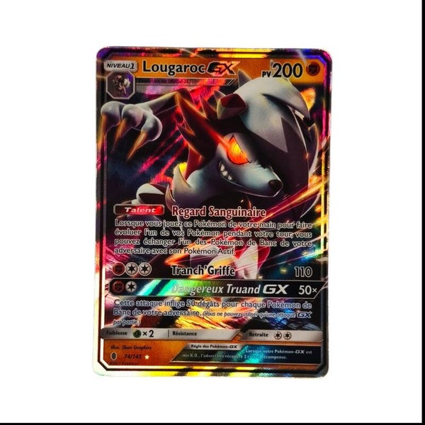 Lougaroc-GX 74/145 – Ultra Rare (GX) – Soleil & Lune : Gardiens Ascendants – Pokémon – Carte Française 🇫🇷