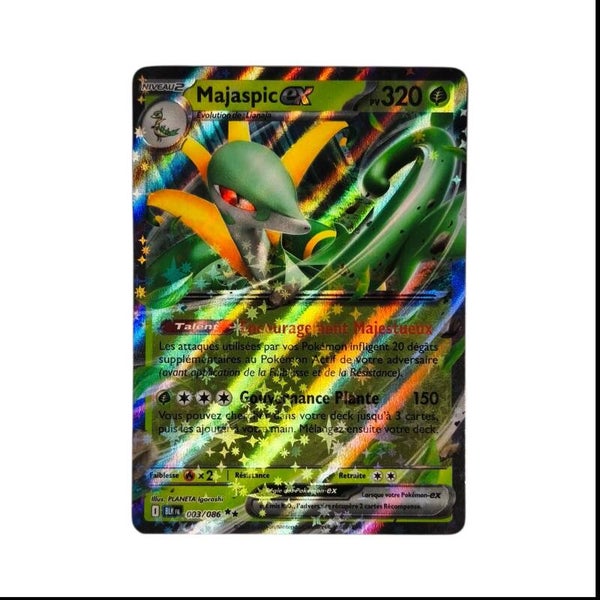 Majaspic EX 003/086 – Ultra Rare – Flammes Noires (BLK) – Pokémon – Carte Française 🇫🇷