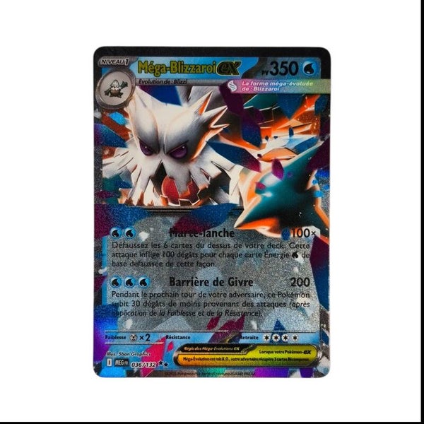 Méga-Blizzaroi EX 036/132 – Méga-Évolution (MEG) – Ultra Rare – Pokémon – Carte Française 🇫🇷