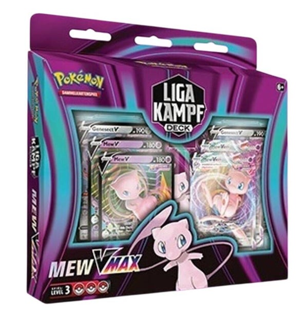 Pokemon/Liga Kampf Deck Mew VMAX (DE) – Pokémon TCG Liga Kampf Deck – Mew VMAX – Jeu de 60 Cartes – Allemand 🇩🇪